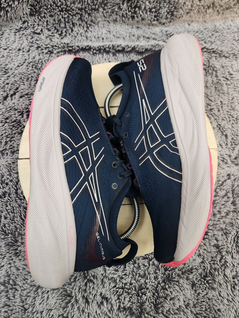 ASICS Gel-Nimbus 25 Shoes Blue Running Athletic Gym Sneakers Women's Size 9.5 - Picture 4 of 8